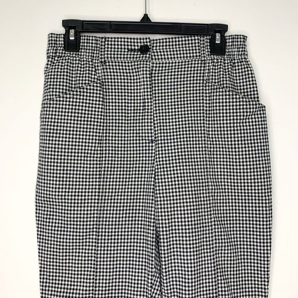 URBAN OUTFITTERS Black and White Gingham Mom Pants Sz SP - Picture 3 of 11